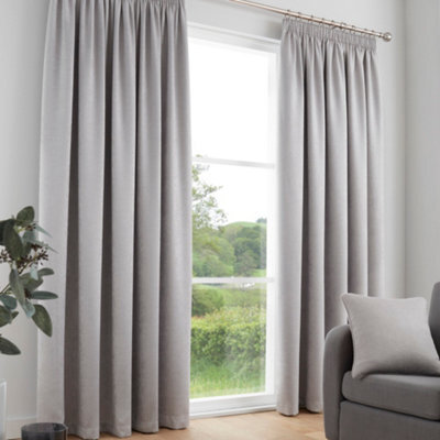 Fusion Galaxy Pair Of Light Reducing Thermal Effect Pencil Pleat Curtains - image 1
