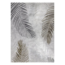 RugsX Carpet Allure 8752 Palm Leaves - Structural, Stylish, Glamour Grey Gold 80X150 Cm - thumbnail 2