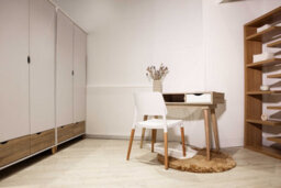 LPD Stockholm White-Oak 2-Door Wardrobe - Sleek Retro Style With Smart Storage - thumbnail 5