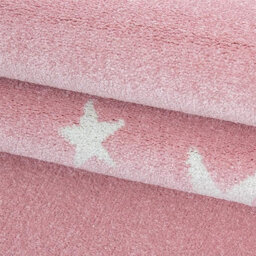 Bravich Pink Stars Kids Circle Rug - Bambi - 160Cm - thumbnail 2