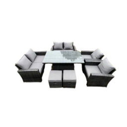 ABC Lincoln Rattan Outdoor Furniture 8 Seater - thumbnail 1