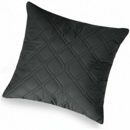 Ameha Charcoal Embossed Diamond Velvet Cushion Cover, 18X18 Inch, Anti Allergic, Breathable & Ultra Soft