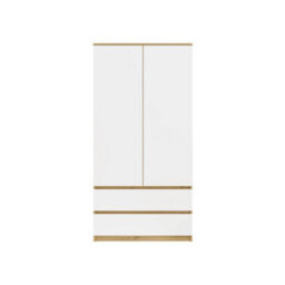 Topeshop Malwa Ss-90 Artisan Oak Wardrobe Clothes Storage With Drawers - thumbnail 4