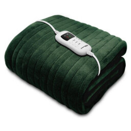 Dreamcatcher Deluxe Green Electric Throw Heated Double Over Blanket Soft Fleece  9 Heat & 12 Timer Settings - thumbnail 1