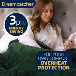 Dreamcatcher Deluxe Green Electric Throw Heated Double Over Blanket Soft Fleece  9 Heat & 12 Timer Settings - thumbnail 4