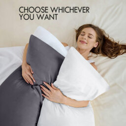 Bedlooms Dyed Pillowcase 2 Pair- Soft Plain Pillow Covers Charcoal Envelop Closure - Easy Care Pillowcase Bedding Set 50X75 Cm - thumbnail 3
