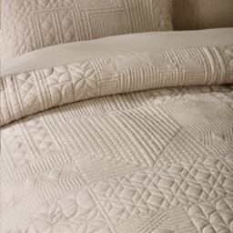 Catherine Lansfield Folkstone Geo Super King Duvet Cover Set With Pillowcases Natural - thumbnail 3