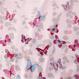 Butterfly Flutter Double Duvet Cover And Pillowcase Set - Pink - thumbnail 3