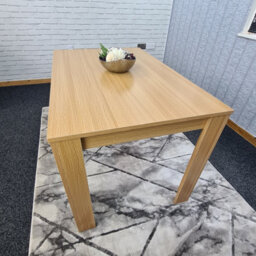 Kosy Koala Modern Wooden Rectangle Oak Effect Kitchen Dining Table (140X80X75Cm) - thumbnail 6