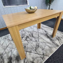 Kosy Koala Modern Wooden Rectangle Oak Effect Kitchen Dining Table (140X80X75Cm) - thumbnail 9