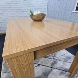 Kosy Koala Modern Wooden Rectangle Oak Effect Kitchen Dining Table (140X80X75Cm) - thumbnail 8