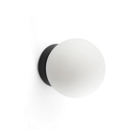 Luminosa Lighting Luminosa Ping Bathroom Wall Lamp Matt Black 3000K Ip44
