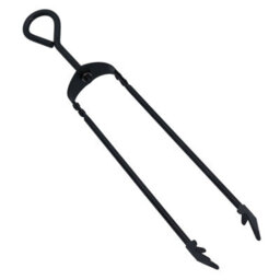 "AB Tools 18"" Loop Brush, Shovel & Tongs Fire Coal Wood Log Burner Steel Metal 450mm" - thumbnail 4