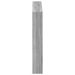 Berkfield Headboard Cabinet With Led Grey Sonoma 120X17X102 Cm - thumbnail 5