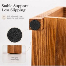 3 Pack Rectangular Wooden Candle Holders - thumbnail 6
