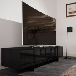 "Avf Edge 1.6M Tv Stand With Drop Door, For Tvs Up To 80"" - Black" - thumbnail 5