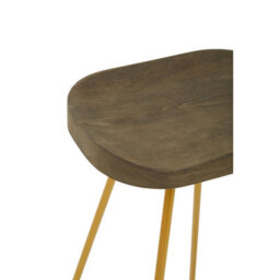 Orsina Gold Metal Frame Bar Stool, Sleek And Sturdy Kitchen Stool With Footrest, Contemporary Stool For Bar Counter - thumbnail 8