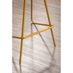 Orsina Gold Metal Frame Bar Stool, Sleek And Sturdy Kitchen Stool With Footrest, Contemporary Stool For Bar Counter - thumbnail 6