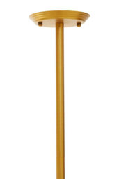 Orsina Brass Finish Metal Pendant Light, Luxe Contemporary Ceiling Light With 12 Bulb Holders - thumbnail 3