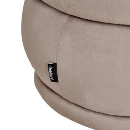 Wyld And Coco Taupe Velvet Upholstered Bed Bench - Velvetlux Rectangular Accent Seat, W90 X D41 X H40Cm - thumbnail 6