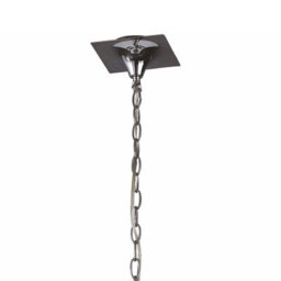 Luminosa Lighting Luminosa Akira Linear Pendant 2 Arm 6 Light E14, Polished Chrome With Black Shades - thumbnail 3