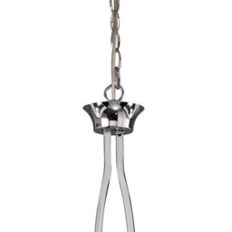 Luminosa Lighting Luminosa Akira Linear Pendant 2 Arm 6 Light E14, Polished Chrome With Black Shades - thumbnail 4