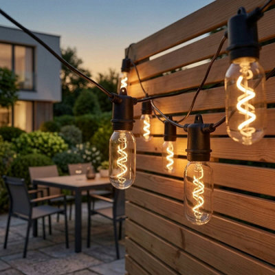 Vintage Filament Solar String Lights - image 1
