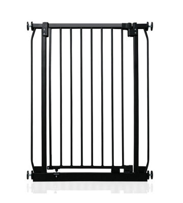 Safetots Extra Tall Elite Safety Gate, 71Cm - 80Cm, Matt Black, Extra Tall 96.8Cm In Height, Pressure Fit Stair Gate - image 1