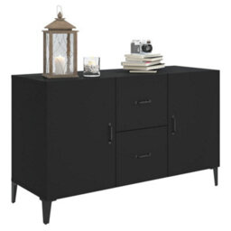 Vidaxl Sideboard Black 100X36X60 Cm Engineered Wood - thumbnail 4