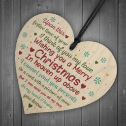 Red Ocean Memorial Christmas Tree Decoration Bauble Xmas Gift Wooden Hanging Sign Rememberance Plaque Ornament - thumbnail 6