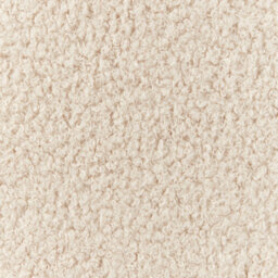 Wyld And Coco Beige Bouclé Armchair - Mid-Century Retro Design With Dark Wood Armrests, W62 X D80 X H79 Cm - thumbnail 9