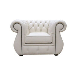 Chesterfield Original Club Chair Shelly Almond Real Leather In Kimberley Style - thumbnail 1