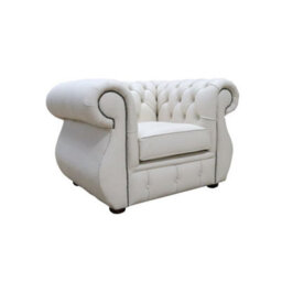 Chesterfield Original Club Chair Shelly Almond Real Leather In Kimberley Style - thumbnail 2