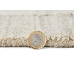 Beige Wool Abstract Luxurious Modern Easy To Clean Abstract Dining Room Bedroom And Living Room Rug -305Cm X 427Cm - thumbnail 4