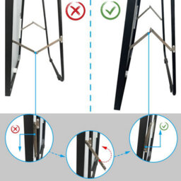 Probaty Bathrooms Full Length Mirror,140X50Cm,minimalist Modern Black Framed,hanging Or Leaning,bedroom, Living Room, Cloakroom - thumbnail 6