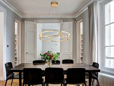Luminosa Lighting Luminosa Colette Integrated Led Ceiling Pendant Gold - Uk Stock - image 1