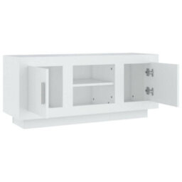 Walplus Tv Cabinet White 102X35X45 Cm Engineered Wood - thumbnail 7