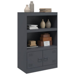 Berkfield Sideboard Anthracite 67X39X107 Cm Steel - thumbnail 5