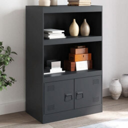 Berkfield Sideboard Anthracite 67X39X107 Cm Steel
