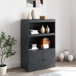 Berkfield Sideboard Anthracite 67X39X107 Cm Steel - thumbnail 3