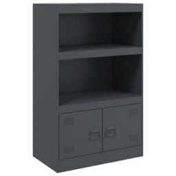 Berkfield Sideboard Anthracite 67X39X107 Cm Steel - thumbnail 2