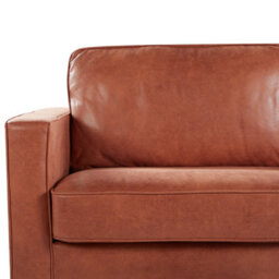 Beliani Sofa 3 Seater Savalen Faux Leather Golden Brown - thumbnail 7