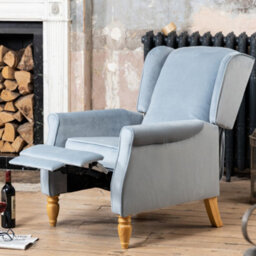 Barksdale Recliner Armchair - Light Blue - thumbnail 2