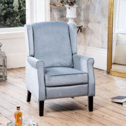 Barksdale Recliner Armchair - Light Blue - thumbnail 4