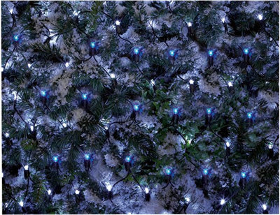 Premier Decorations Premier - 360 Multi Action Blue And White Led Christmas Net Lights 3.5 X 1.2M - image 1