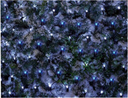 Premier Decorations Premier - 360 Multi Action Blue And White Led Christmas Net Lights 3.5 X 1.2M - thumbnail 1