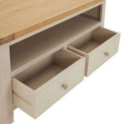 The Furniture Market Marbury Putty Grey Painted Corner Tv Unit Stand Up To 50 Widescreen Tv Size - thumbnail 6