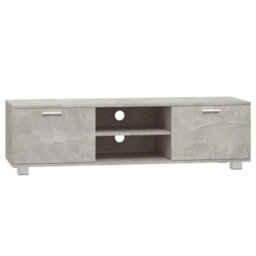 Berkfield Tv Cabinet Concrete Grey 140X40.5X35 Cm Engineered Wood - thumbnail 2