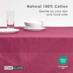 Homescapes Plum Tablecloth 178 X 300 Cm - thumbnail 2