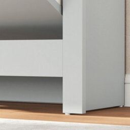 Homcom 12-Shoe Storage Cabinet 4 Shelves 2 Drawers Tabletop Light Grey - thumbnail 9